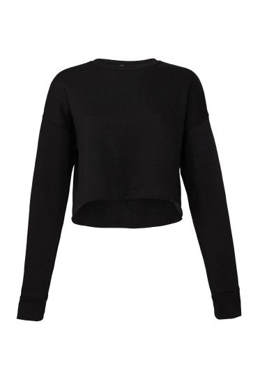 Women's cropped crew fleece
