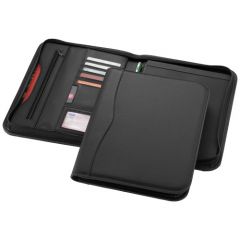 Ebony A4 Zipped Portfolio