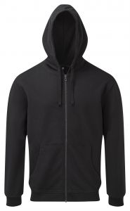 Men's coastal vintage wash loop back zip through hoodie