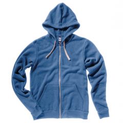 Unisex triblend full zip hoodie