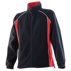 Women's piped microfleece jacket