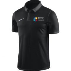 NUIM M NK DRY ACDMY18 POLO BLACK/ANTHRACITE/WHITE  WITH UNIVERSITY LOGO