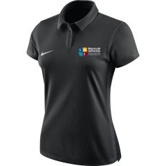 NUIM W NK DRY ACDMY18 POLO SHIRT BLACK/ANTHRACITE/WHITE  WITH UNIVERSITY LOGO