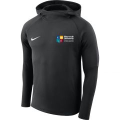 NUIM M NK DRY ACDMY18 HOODIE BLACK/ANTHRACITE/ANTHRACITE/WHITE  WITH UNIVERSITY LOGO