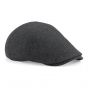 Melton wool ivy cap-Charcoal Marl     