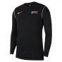 NUIM M NK DRY PARK20 CREWTOP BLACK/WHITE/WHITE  WITH UNIVERSITY LOGO