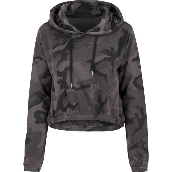 Women's camo cropped hoodie