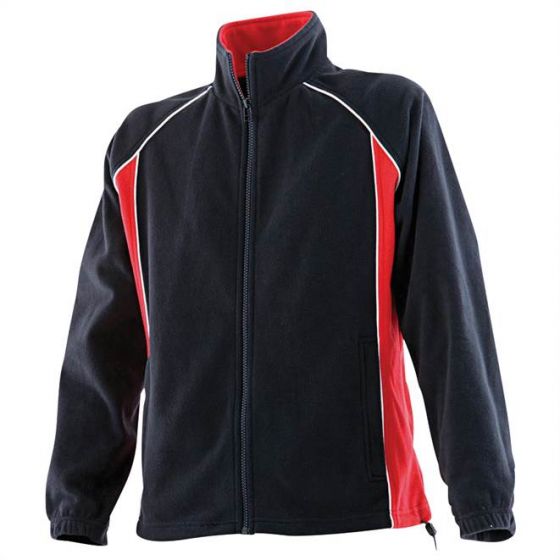 Women's piped microfleece jacket