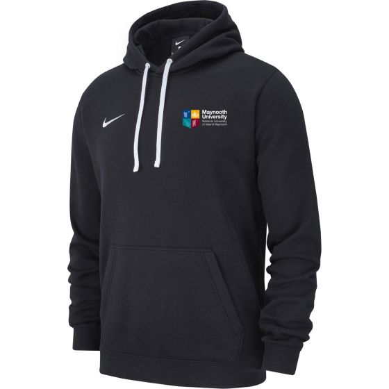 NUIM M HOODIE PO FLC CLUB19 BLACK/BLACK/WHITE/WHITE  WITH UNIVERSITY LOGO